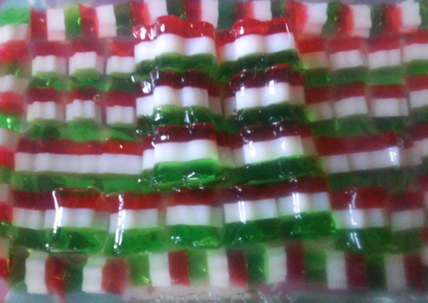 Gelatina tricolor encapsulada