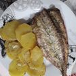Caballa al horno con patatas