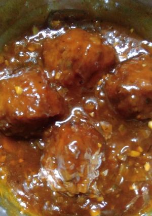 A picture of Veg manchurian.