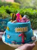 Torta temática, fondo del mar