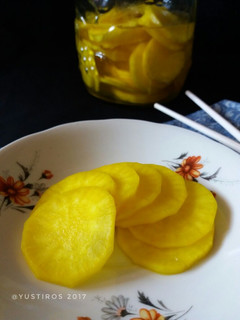 Foto resep Danmuji (yellow pickled radish) atau acar lobak korea