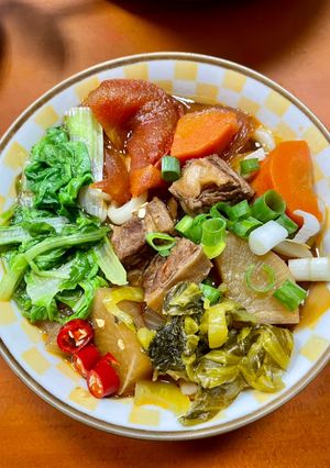 牛肉麵 的食譜成品照片