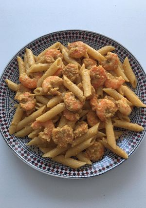 Une photo de Penne aux crevettes