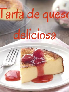 Una foto de Deliciosa tarta de queso, receta obligada por su sencillez y sabor