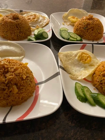 Easy Way Make Recipe Indonesian style red fried rice (hot) that is Can Pamper Your Tongue, Addictive}