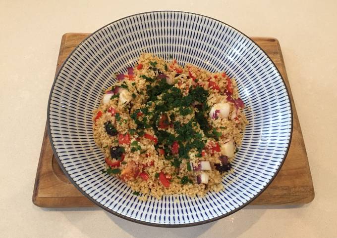 Store cupboard/fridge couscous salad