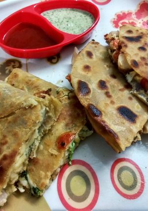A picture of Quesadilla - Indian Style(both veg and non-veg type).