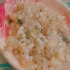 A picture of Sabudana khichdi.