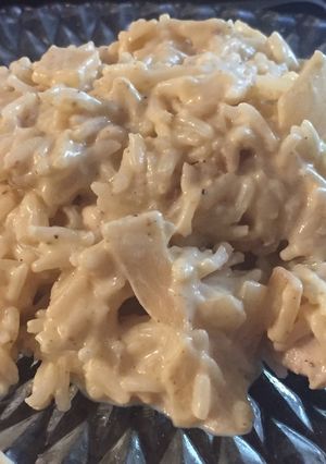 Une photo de Dinde au curry et au riz