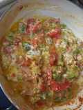 Huevo con verduras