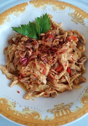 Foto resep Ayam Suwir Pedas Manis Enak dan Mudah