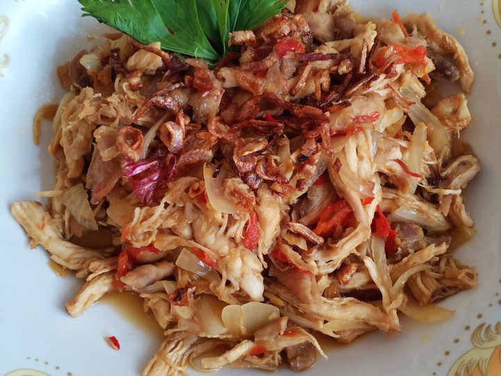 Resep Ayam Suwir Pedas Manis Enak dan Mudah Anti Gagal