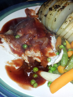 A picture of BBQ Cranberry Chicken Sauce.