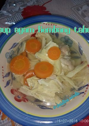 Foto resep Sup Ayam Kembang Tahu