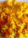 Camarones & almejas al arroz con azafrán
