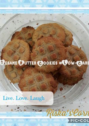 Foto resep Sesame Butter Cookies #low-carb