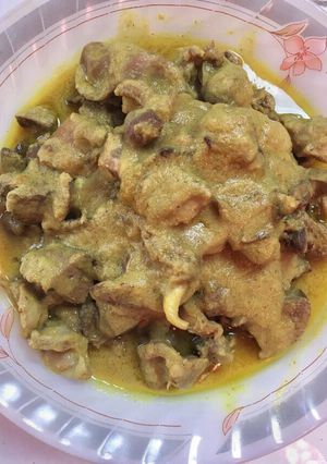 Foto resep Hati Ampela Ayam bumbu kuning ala2 bebek Madura