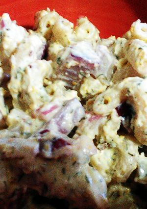 A picture of Dilly Pasta Salad.