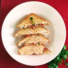 A picture of Grilled salad sandwich.
