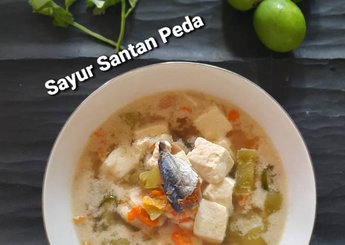 Wajib coba! Resep memasak Sayur Santan Tahu Peda  nikmat