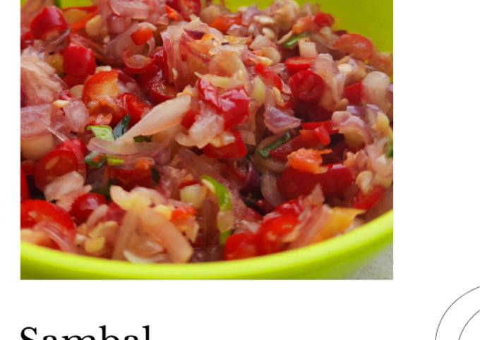 Cara bikin Sambal matah Cara bikin Sambal matah