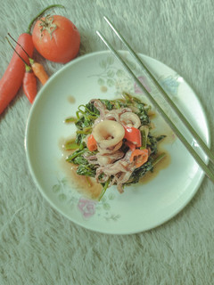 Foto resep Tumis Cumi Kangkung