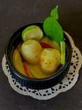 Gondhoraj Dim / Eggs with Kafir Lime