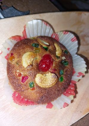 এয়ারফ্রায়ারে ক্রিসমাস কাপকেক (airfrier cupcake recipe in bengali) রেসিপির প্রধান ছবি