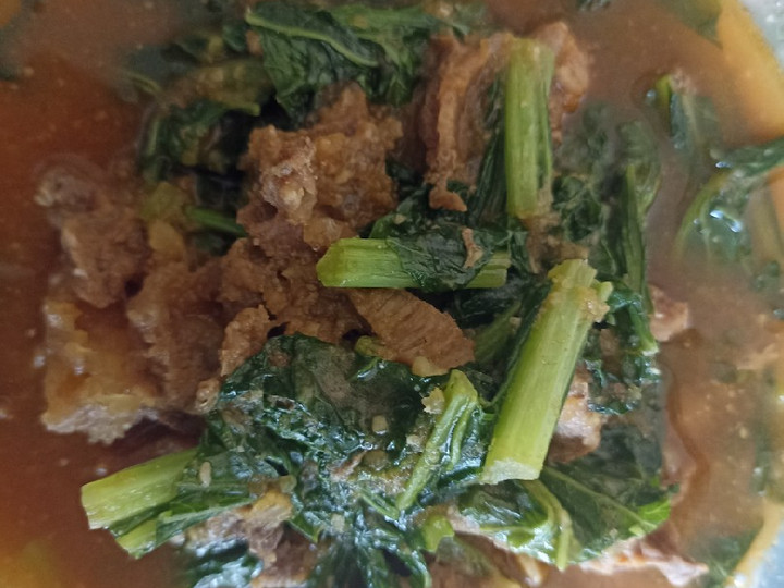 Resep Tumis daging sawi hijau, Enak