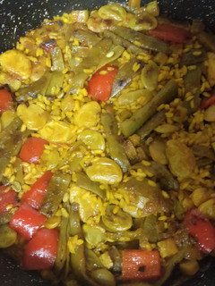 Una foto de Arroz con verduras