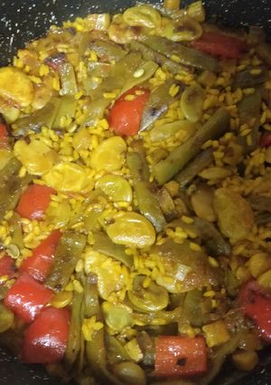 Una foto de Arroz con verduras