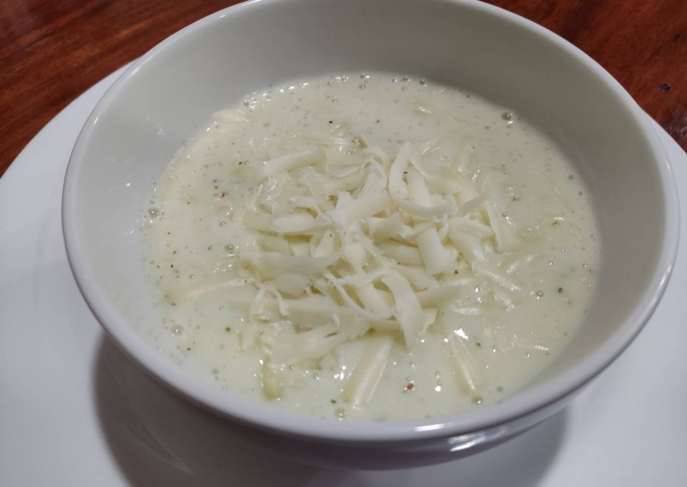 Crema de papa y perejil