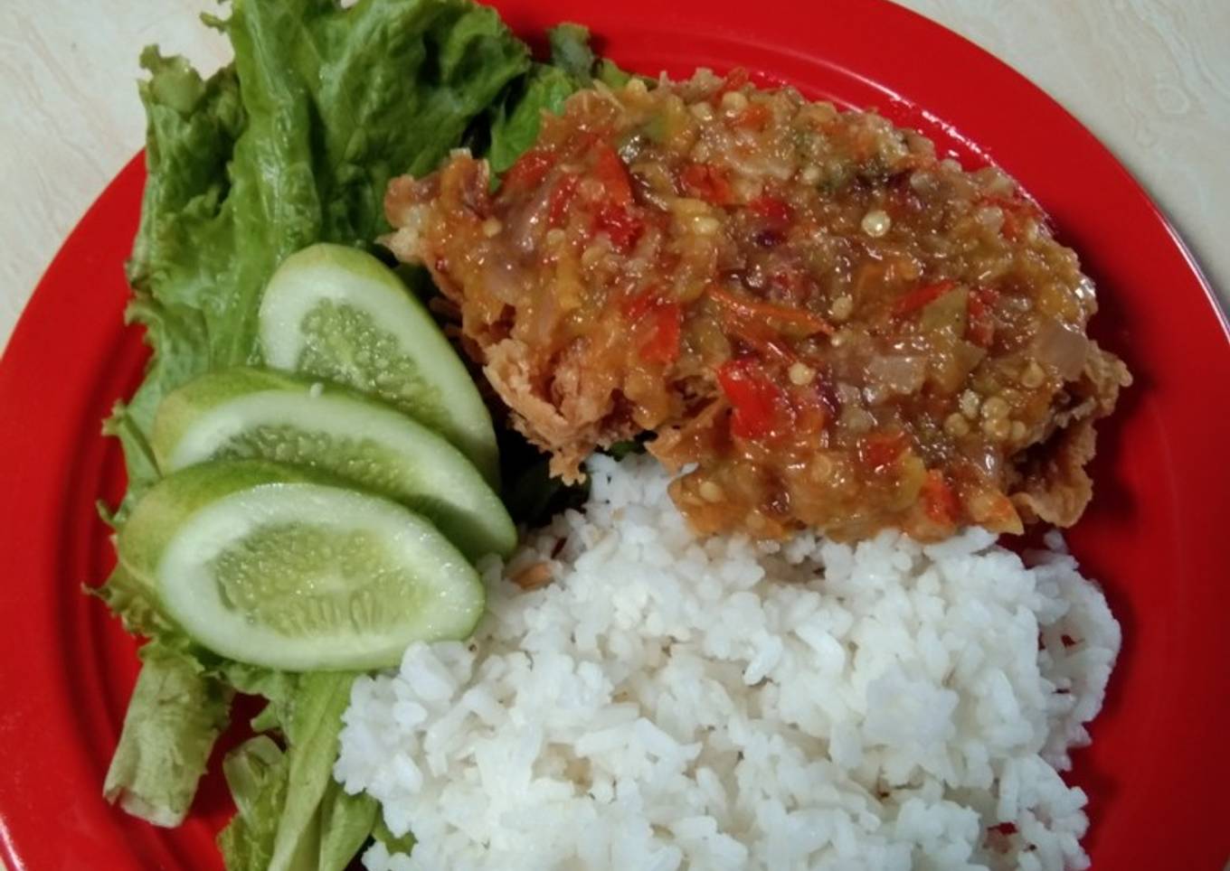 Ayam Geprek ala-ala