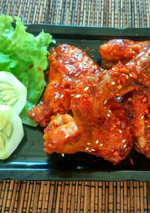 Foto resep Spicy BBQ Chicken Wings