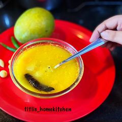 A picture of 3 Spices - Mango Lentil / Bengali Aam Tok Daal.