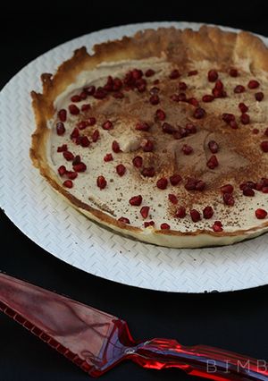 Foto de Tarte mascarpone com bagos de romã