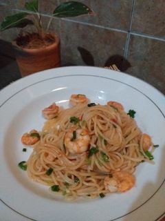 Foto resep Spicy shrimp spagheti