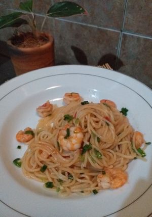 Foto resep Spicy shrimp spagheti