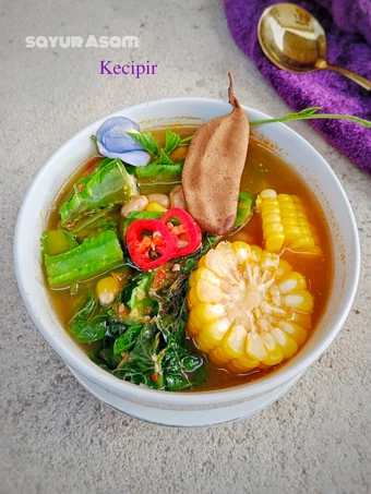 Cara Mudah Membuat Resep Sayur Asam Kecipir+daun kecipir yang Uenak Anti Ribet, Mantap Sekali