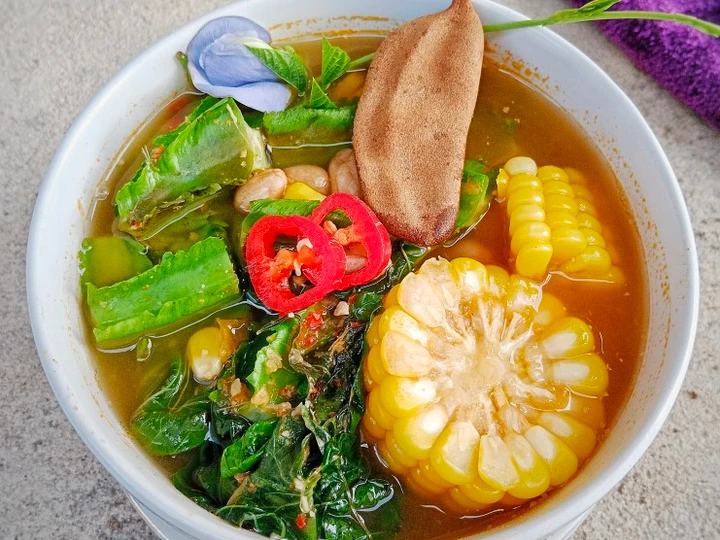 Cara Mudah Membuat Resep Sayur Asam Kecipir+daun kecipir yang Uenak Anti Ribet, Mantap Sekali