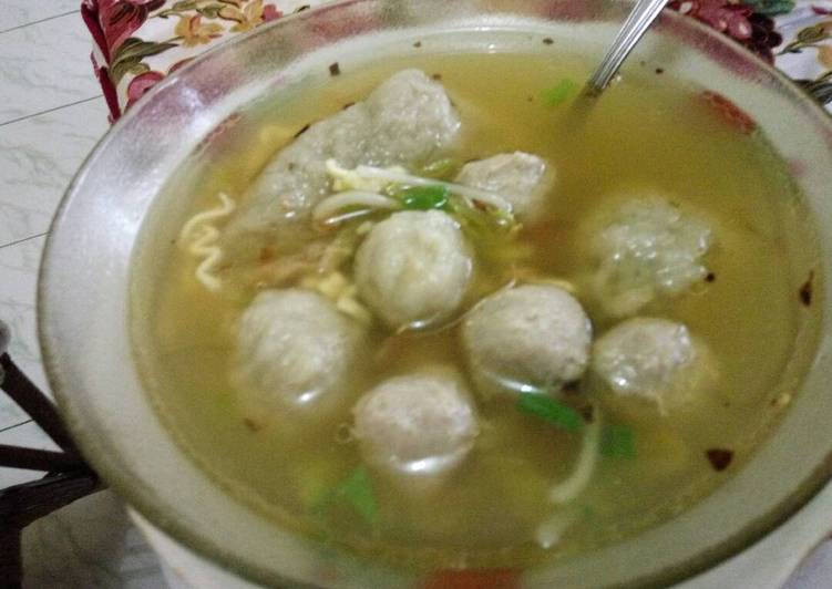 Cara Gampang Menyiapkan Bakso sapi with cilok ikan rambak, Bikin Ngiler