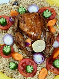 صورة لوصفة رز بالدجاج المحشي