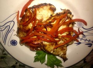 Una foto de Pechuga de pollo con pimentón