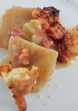 Una foto de Cardo con coliflor
