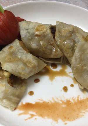 蕃薯泥蛋餅 的食譜成品照片