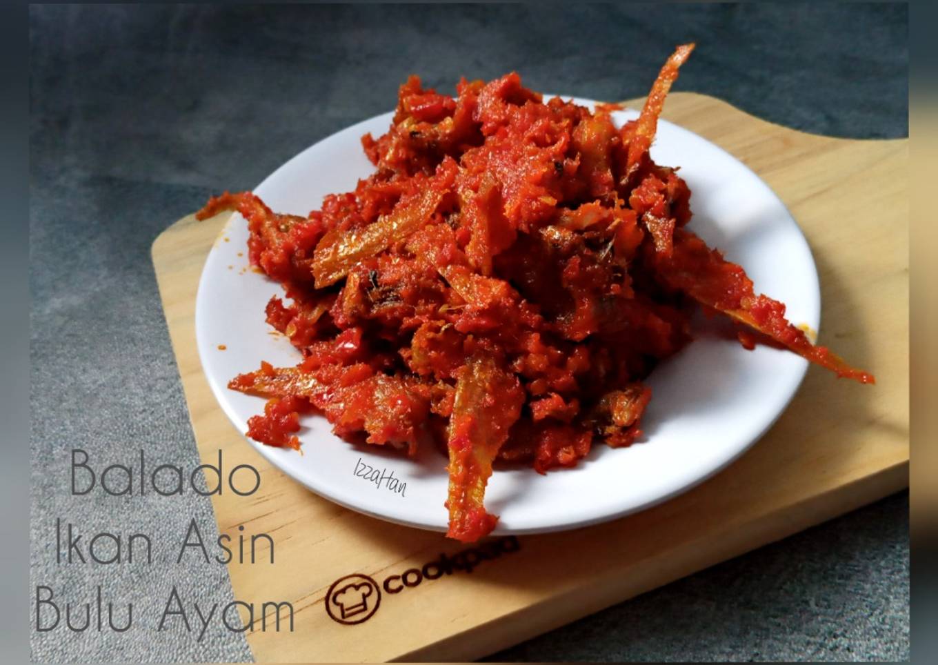 Balado Ikan Asin Bulu Ayam