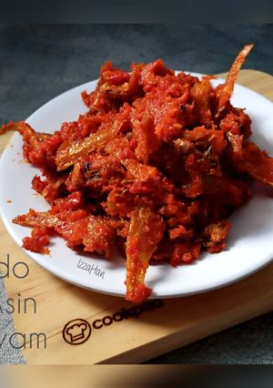 Foto resep Balado Ikan Asin Bulu Ayam