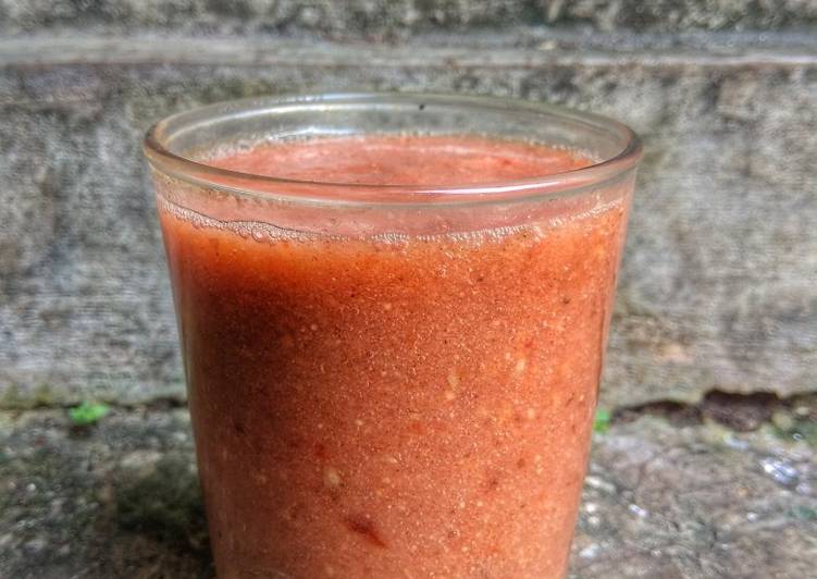 [MPASI 9M+] Smoothies Strawberry, Pear &amp; Dates