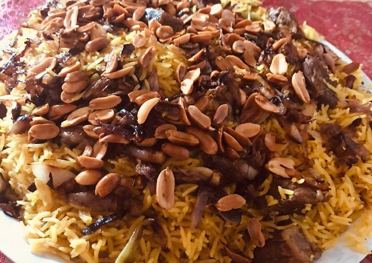 أطيب كبسة لحم مع البصل المقرمش 😋🥰👍❤️😘😍
