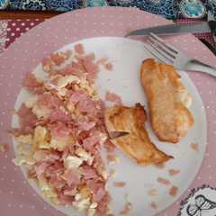 Una foto de Receta fácil con jamón!!